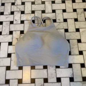 Lululemon 🍋 Like a Cloud High-Neck Longline Bra Silver Drop
